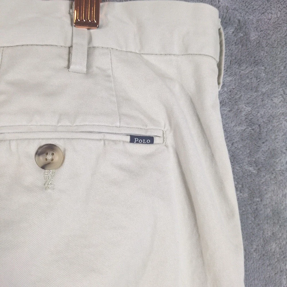 Polo Ralph Lauren Stretch Classic Fit Chino Pants Khaki Tan 38x30 Mens